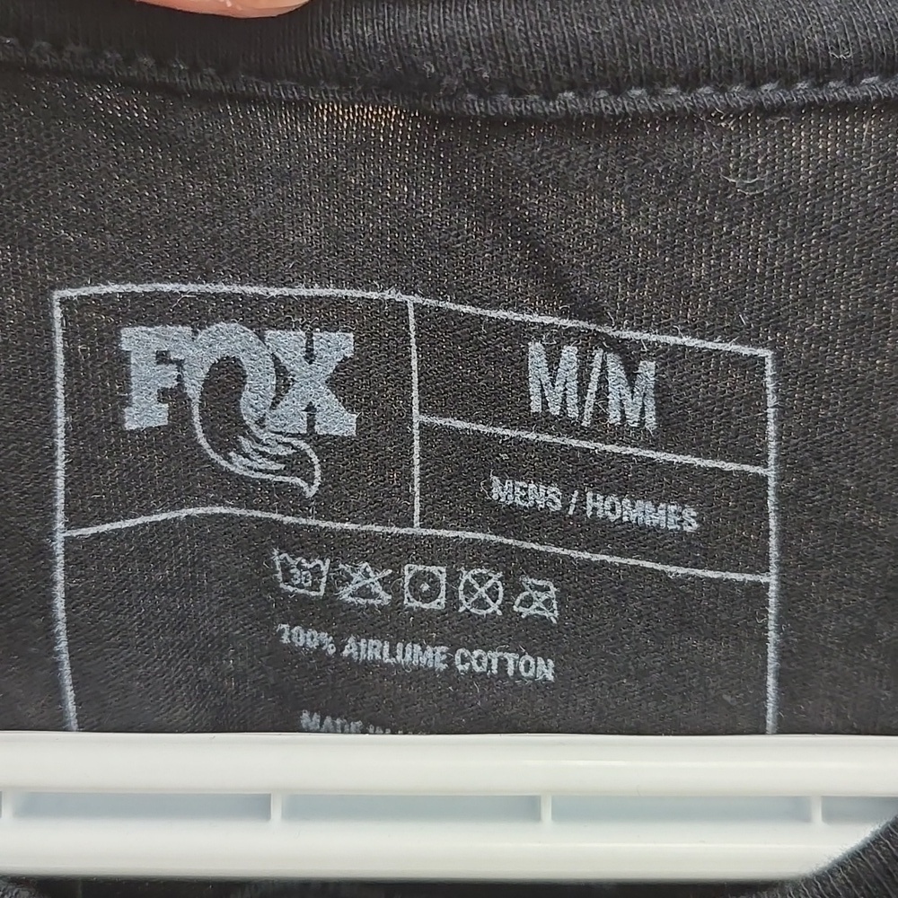 Fox Size M Black Classic Crew Neck T-Shirt - Picture 5 of 6
